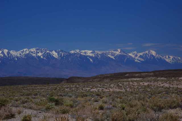 Leaving Death Valley, heading west